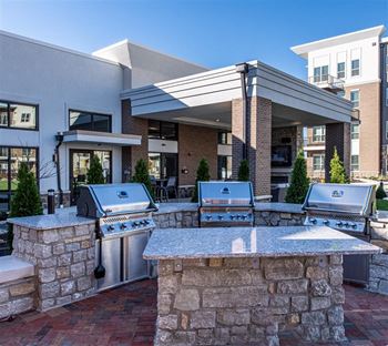 Outdoor kitchen and gaming lawn